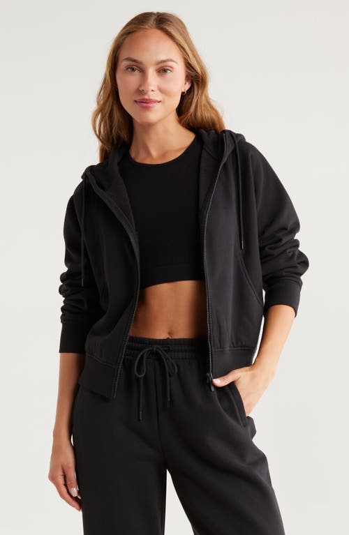 Zella Ultra Cozy Fleece Zip Hoodie In Blue