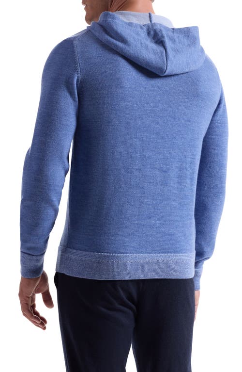 Bugatchi Meino Wool Hoodie Sweater In Blue