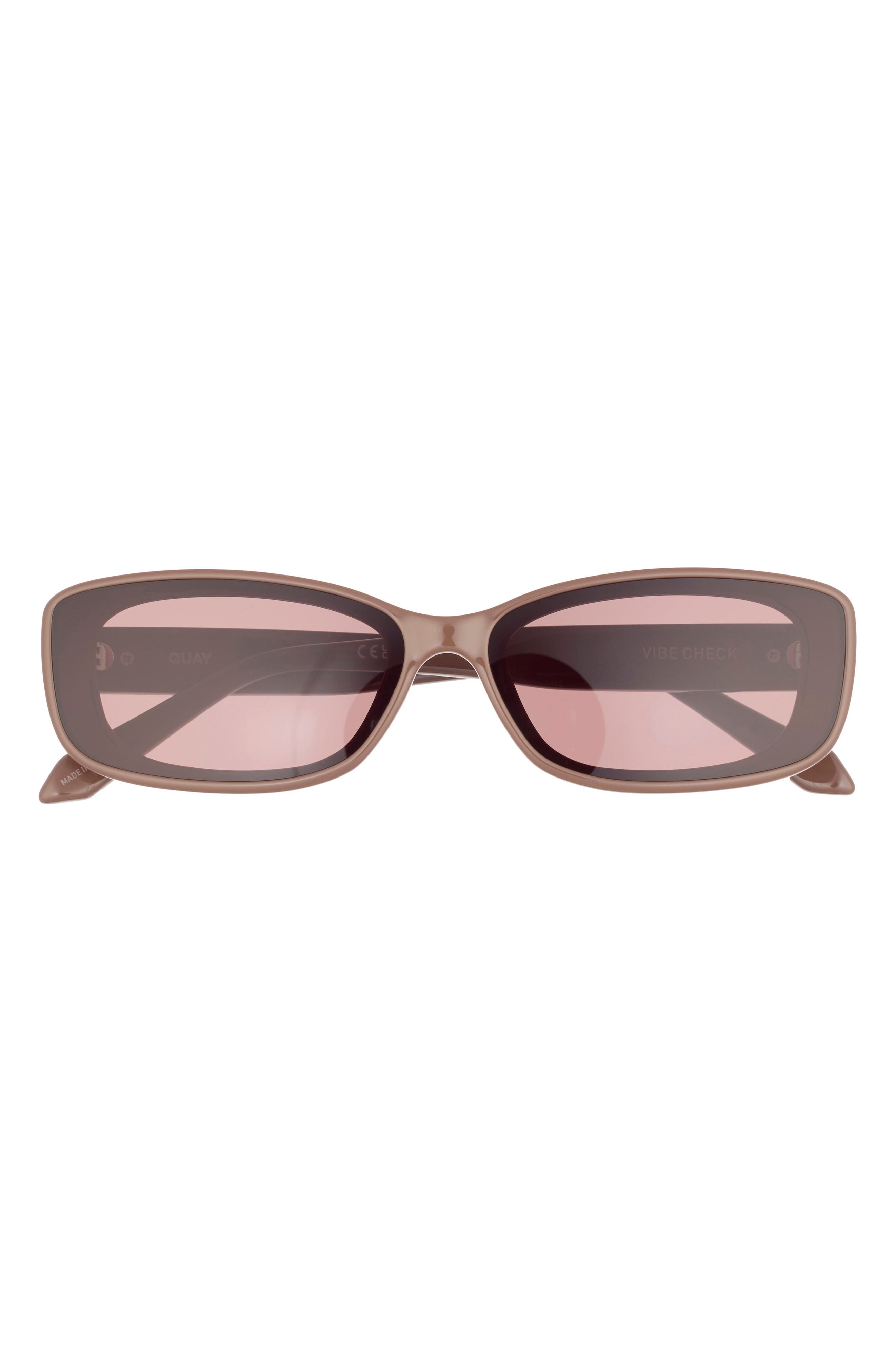 QUAY Vibe Check 62mm Small Square Sunglasses
