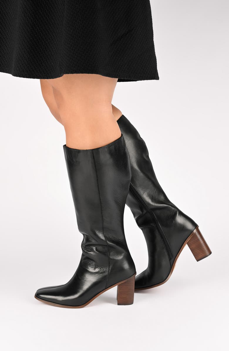 Journee Signature Tamori Leather Boot, Alternate, color,