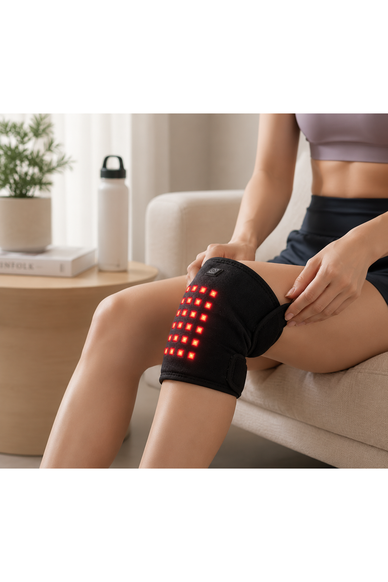 Red Light Knee Pad, Alternate, color, Black