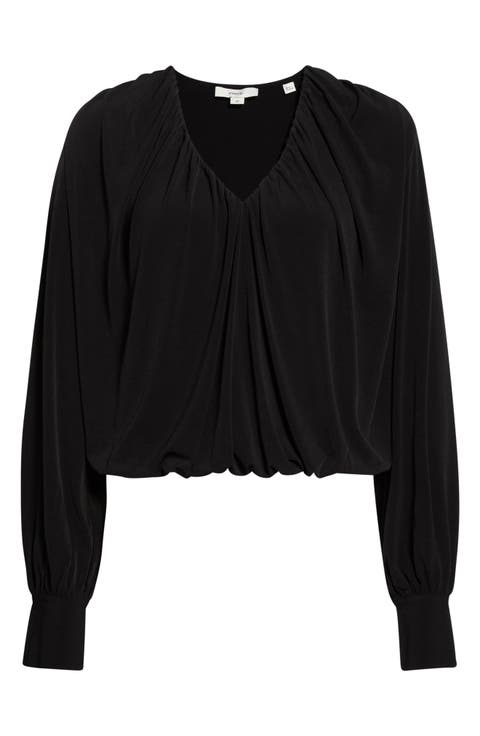 V-Neck Bubble Top