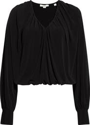 Vince V-Neck Bubble Top
