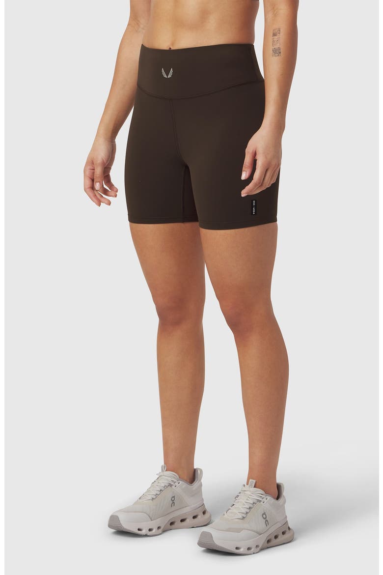 Lycra Adaptiv Biker Short, Alternate, color, Dark Earth
