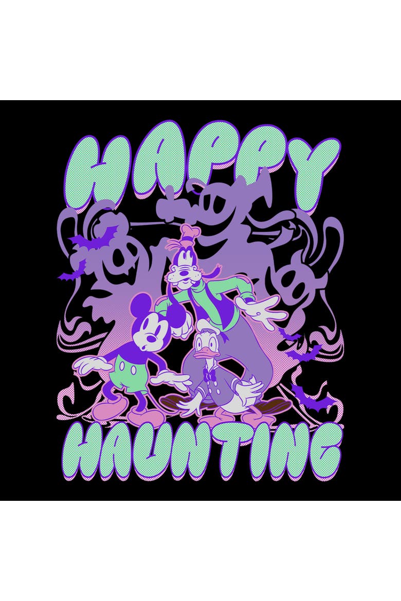 Mens Mickey & Friends Happy Haunting Sweatshirt, Alternate, color, Black