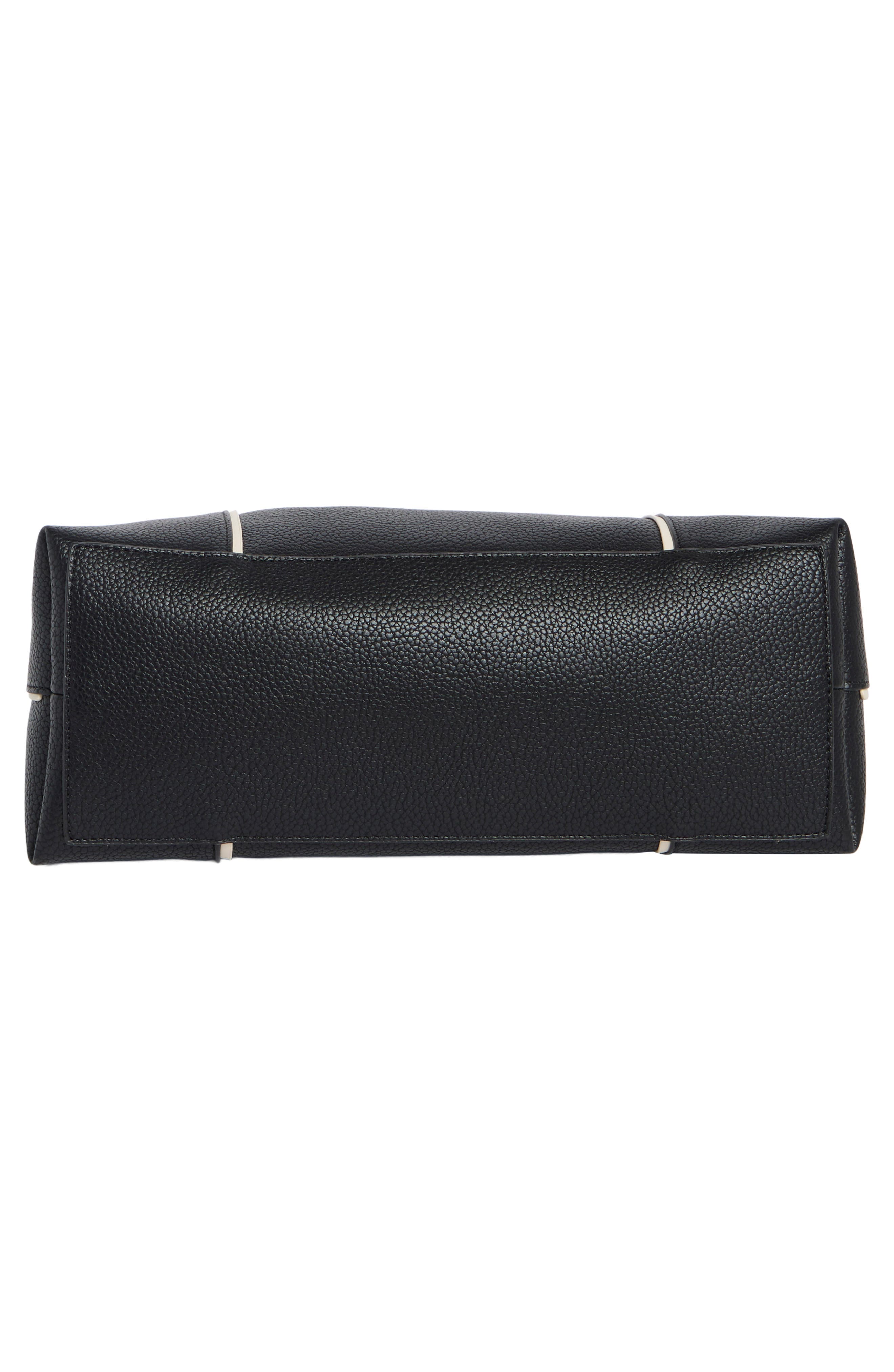 Alesia Faux Leather Hobo Bag, Alternate, color, BLACK