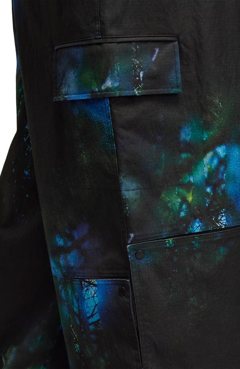 Y-3 Photo Print Cargo Pants, Alternate, color, Green Multi