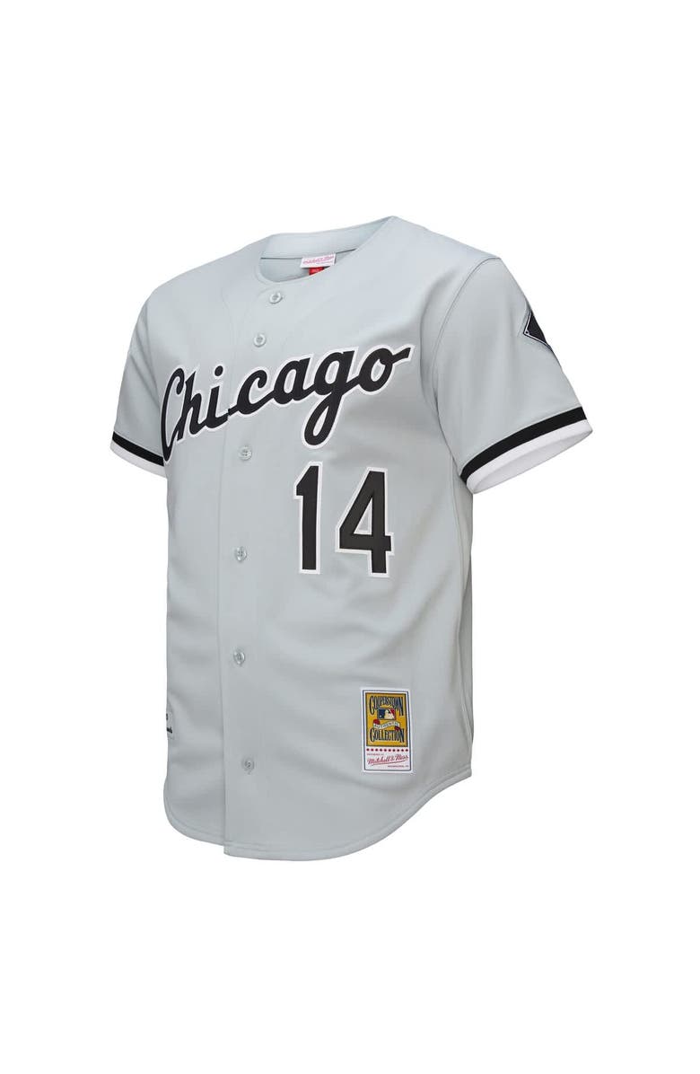 Mitchell & Ness Men's Mitchell & Ness Paul Konerko Gray Chicago White Sox 2005 Throwback Authentic Jersey, Alternate, color,