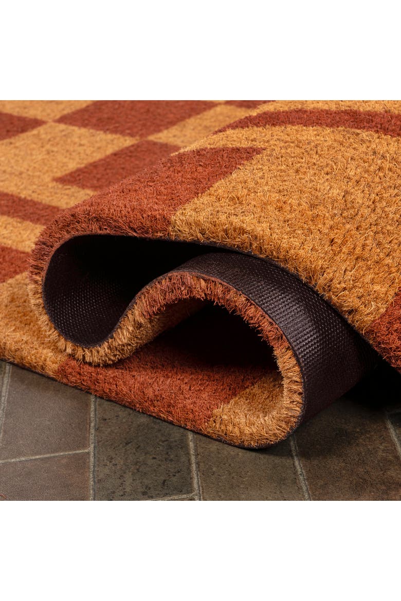 Peater Classic Casual Commerical Natural Coir Indoor/Outdoor Mat, Alternate, color, Natural Red