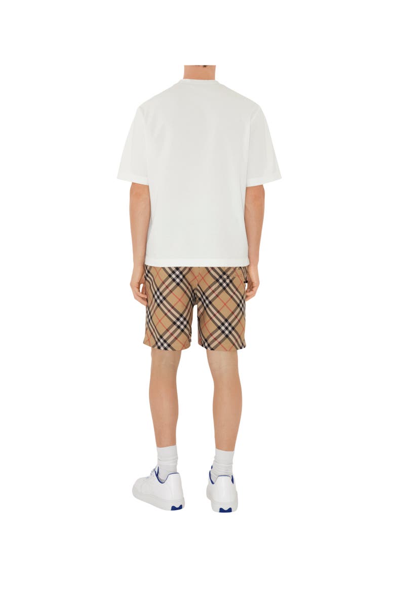 Burberry Check Shorts, Alternate, color, Sand Beige