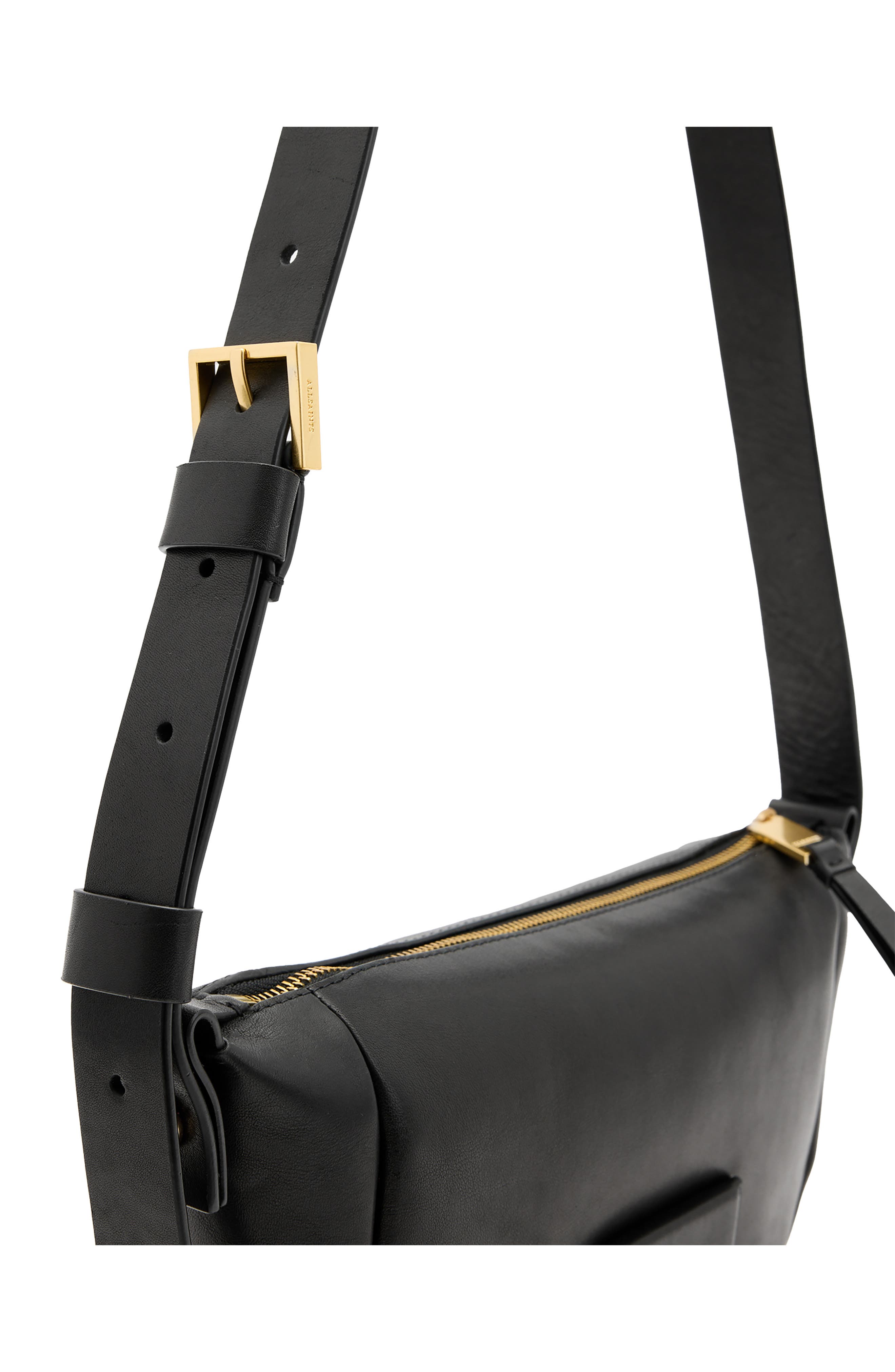 AllSaints Madea Leather Crossbody, Alternate, color, 