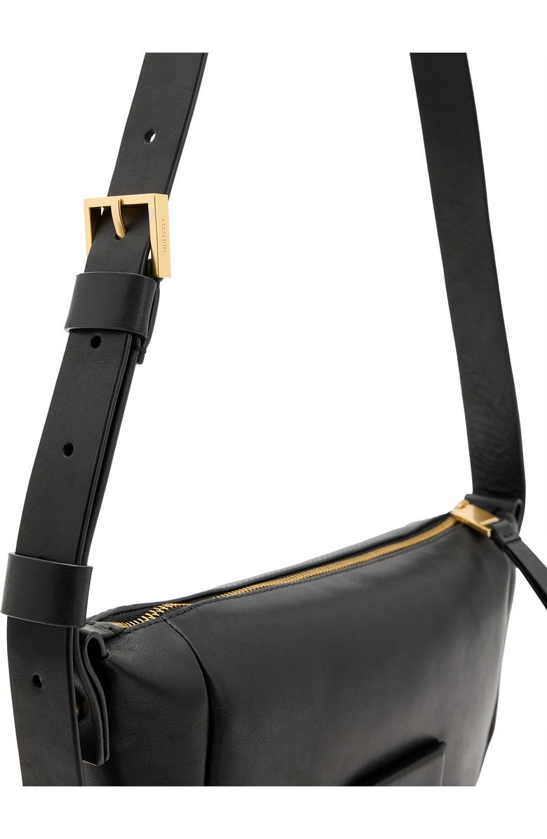 AllSaints Madea Leather Crossbody, Alternate, color,