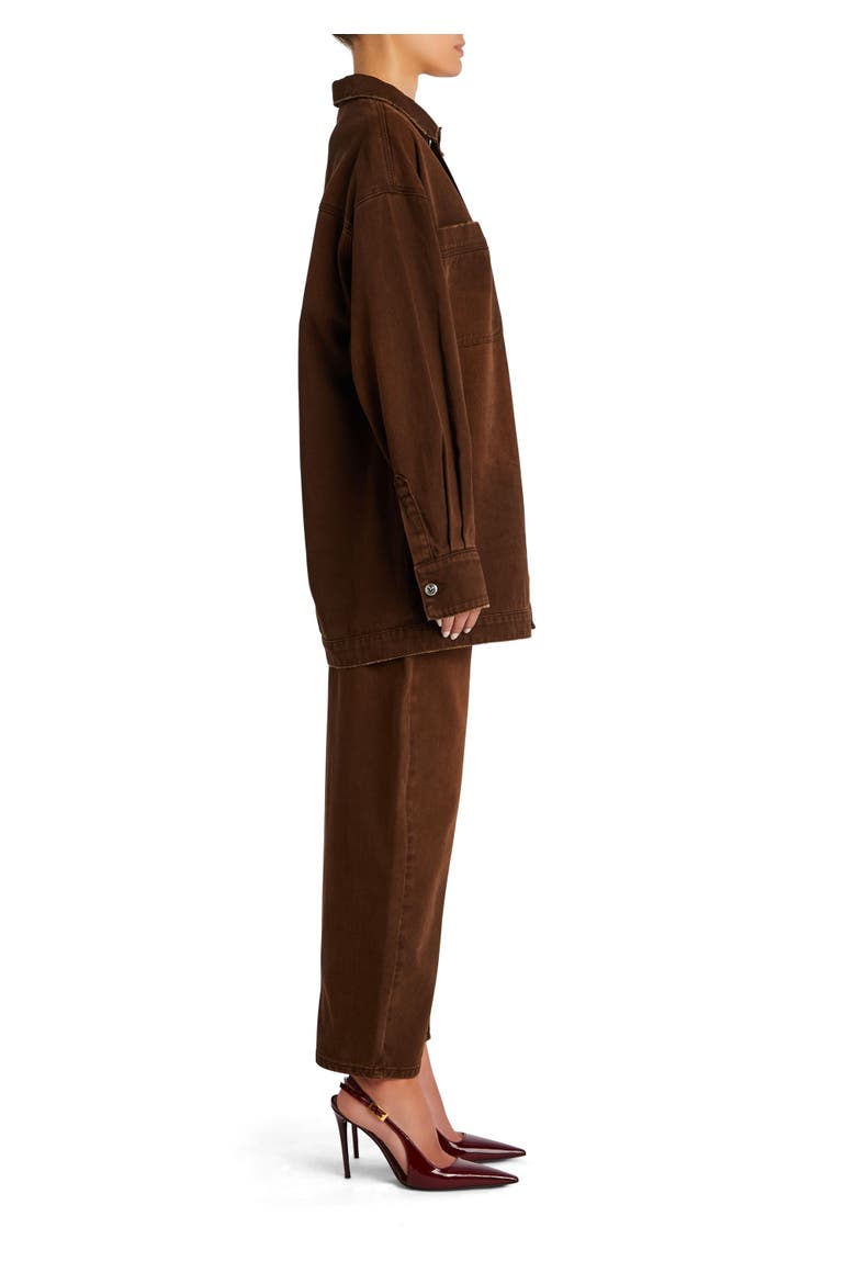 Storme Relaxed Shacket, Alternate, color, Vintage Brown