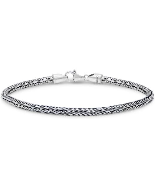 Devata Foxtail Chain Bracelet In Metallic