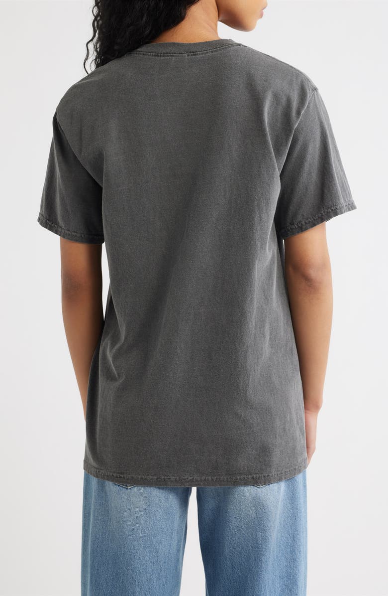 Junk Food Rolling Stones Flaming Hot Lips Graphic T-Shirt, Alternate, color, Vintage Black