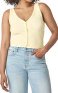 Florence by Mills Rib Button-Up Tank Top