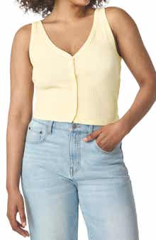 Florence by Mills Rib Button-Up Tank Top