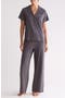 Notch Collar Knit Pajamas