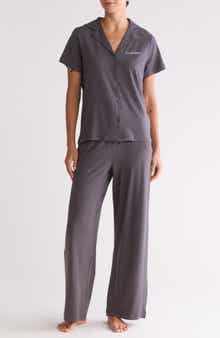 Calvin Klein Notch Collar Knit Pajamas