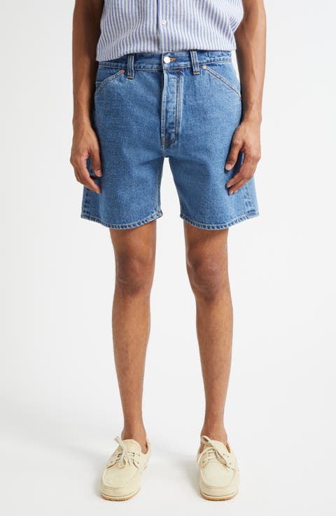 Five-Pocket Denim Shorts (Stone Wash)