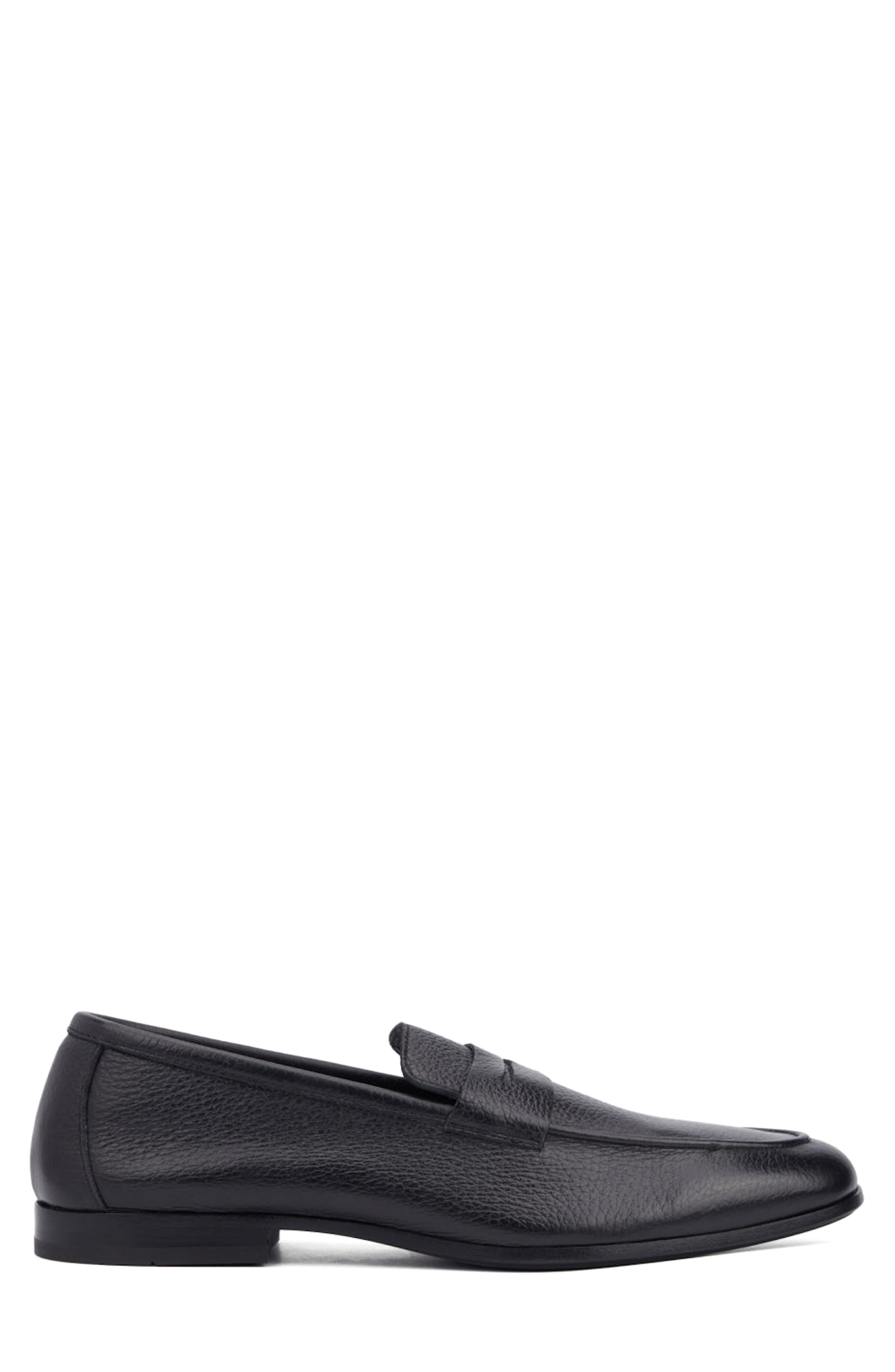 Aquatalia Jon Penny Loafer, Alternate, color, Black