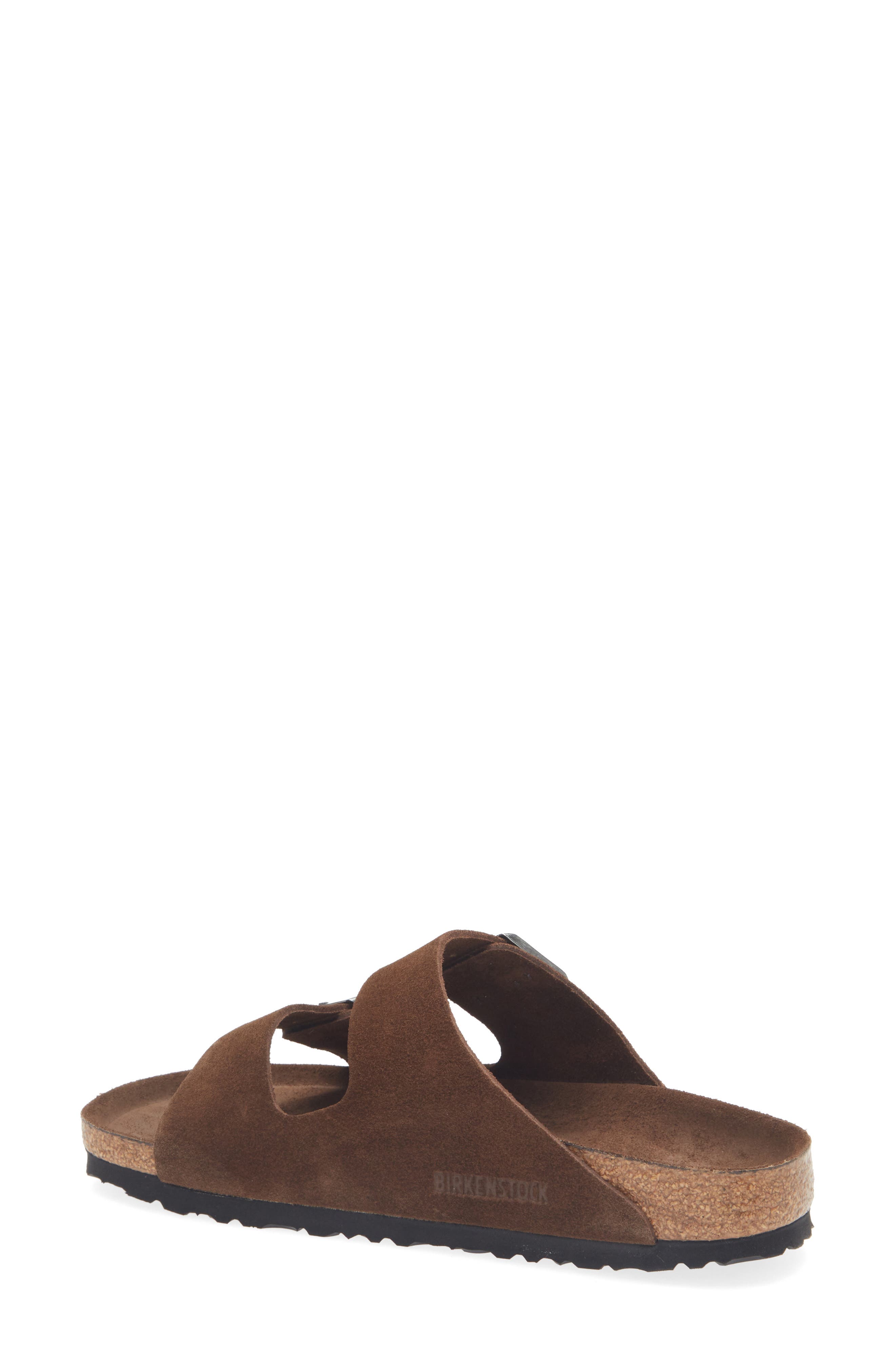 Birkenstock Arizona Soft Footbed Slide Sandal, Alternate, color, Carafe Suede