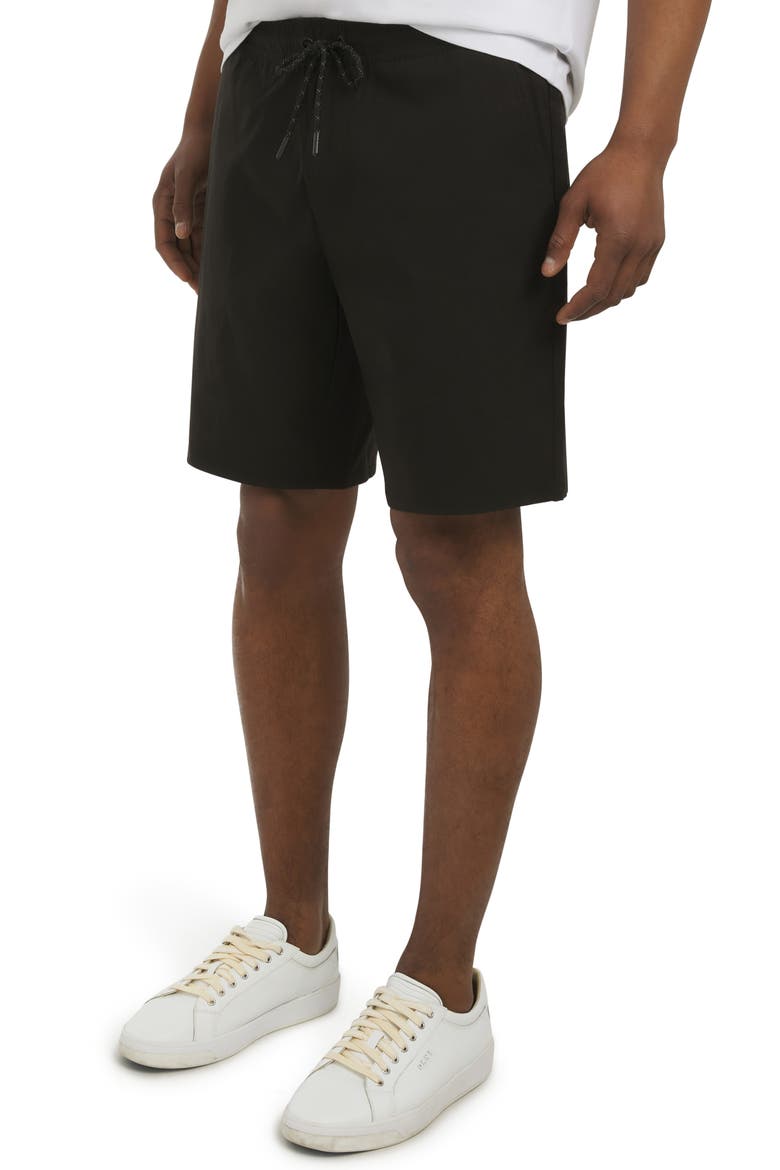 Riker Tech Shorts, Alternate, color, BLACK