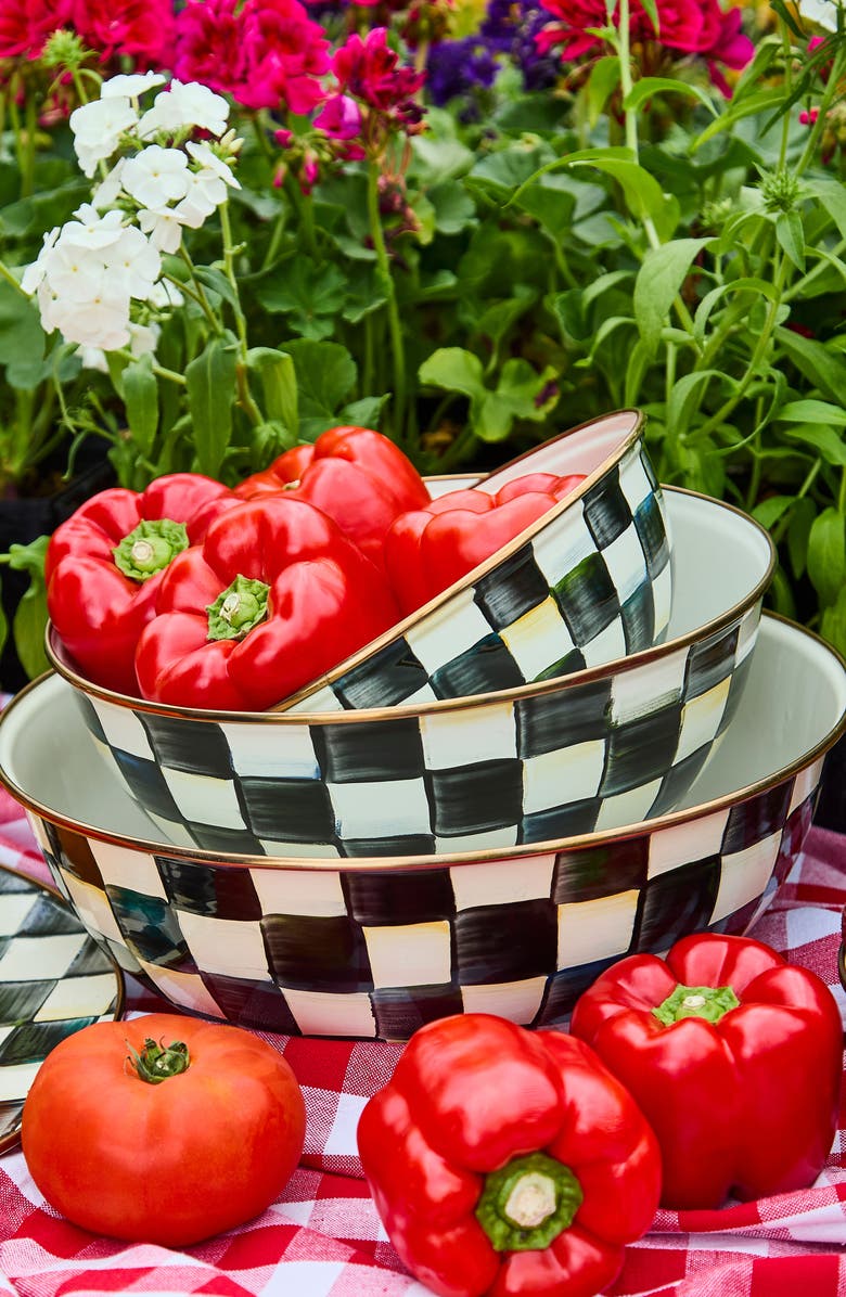 MACKENZIE CHILDS Courtly Check Small Everyday Bowl, Alternate, color, Courtly