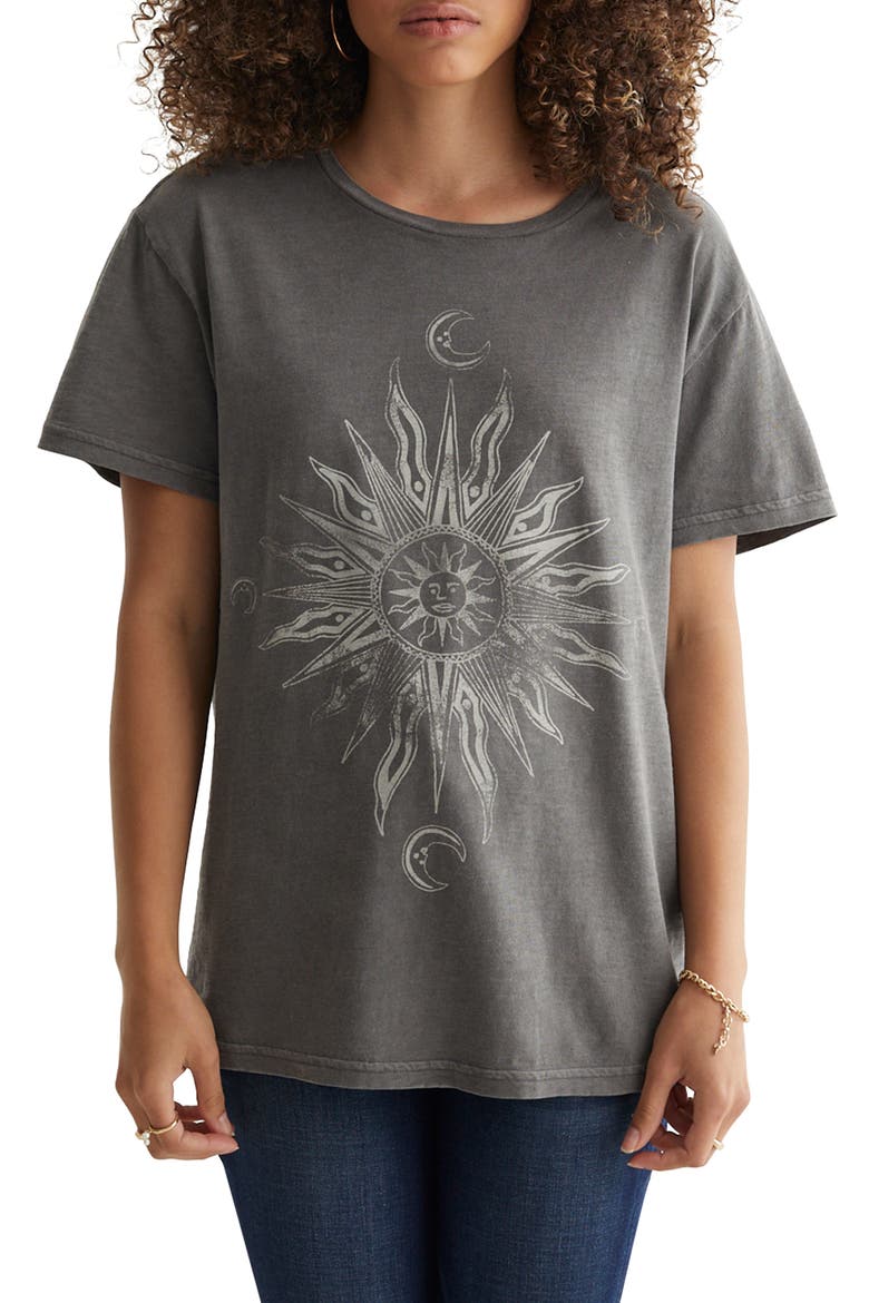 Spiritual Boyfriend Cotton Graphic Tee, Main, color, PLUM KITTEN