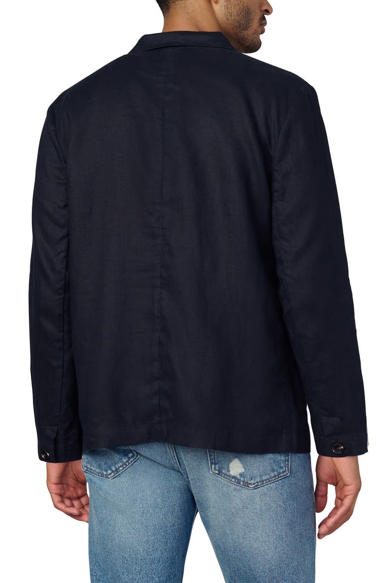 Hemingway Writer's Long Sleeve Camp Shirt, Alternate, color, BLACK