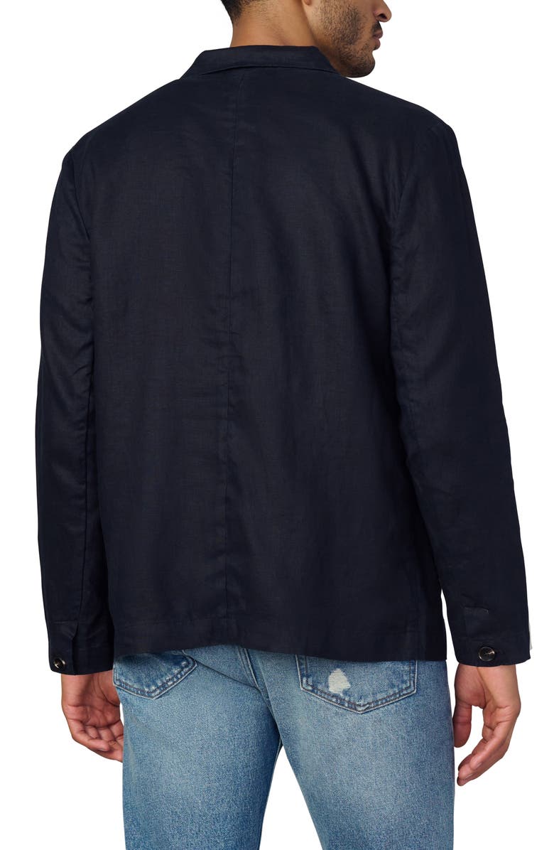 Joe's Hemingway Writer's Long Sleeve Camp Shirt, Alternate, color, Black