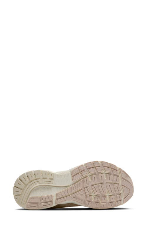 Brooks Trace 4 Running Shoe In Coconut Milk/almond/purple