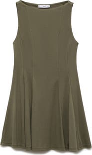 MANGO Sleeveless Pleated Dress