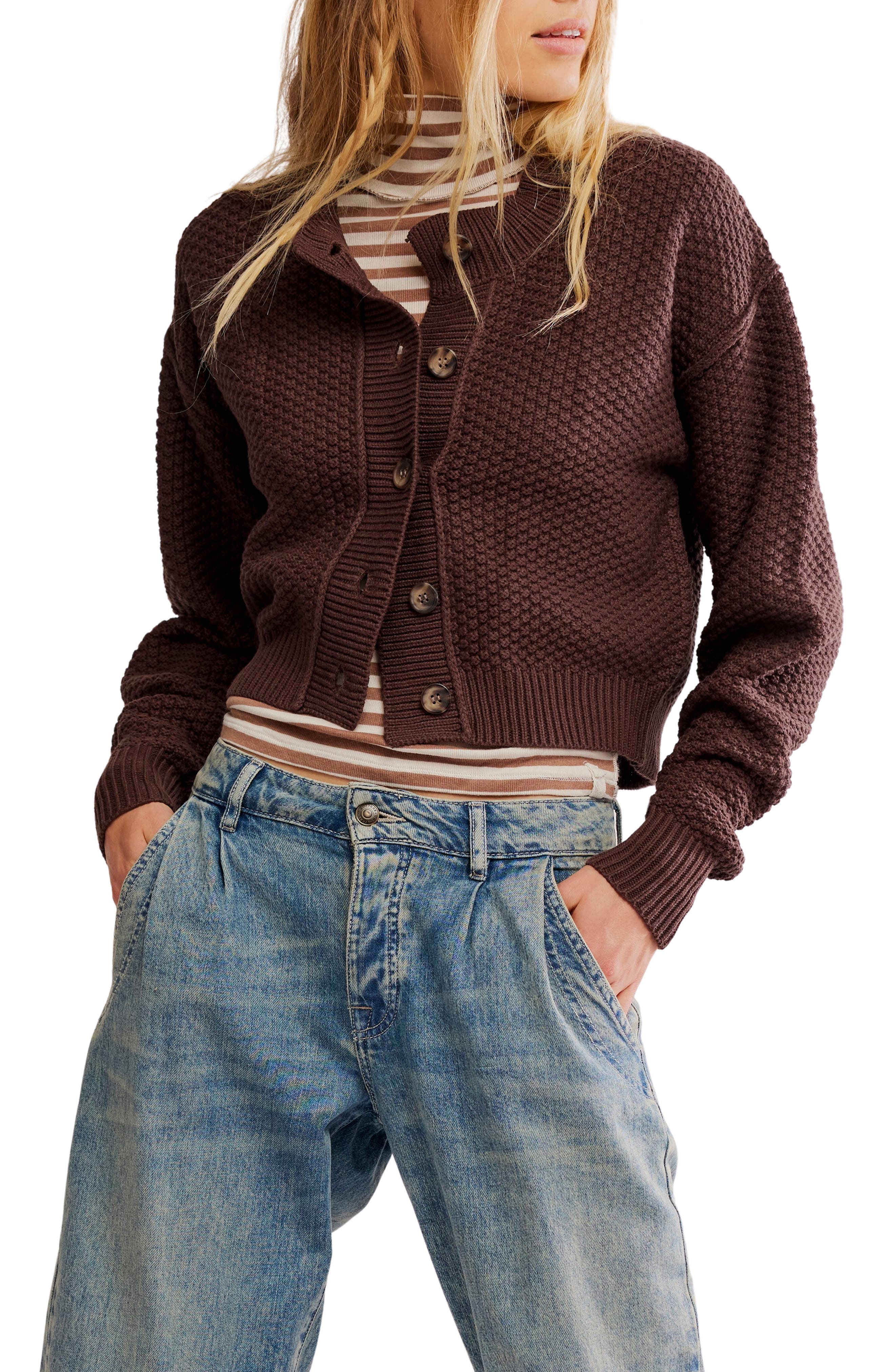 Free People Lila Crop Cardigan