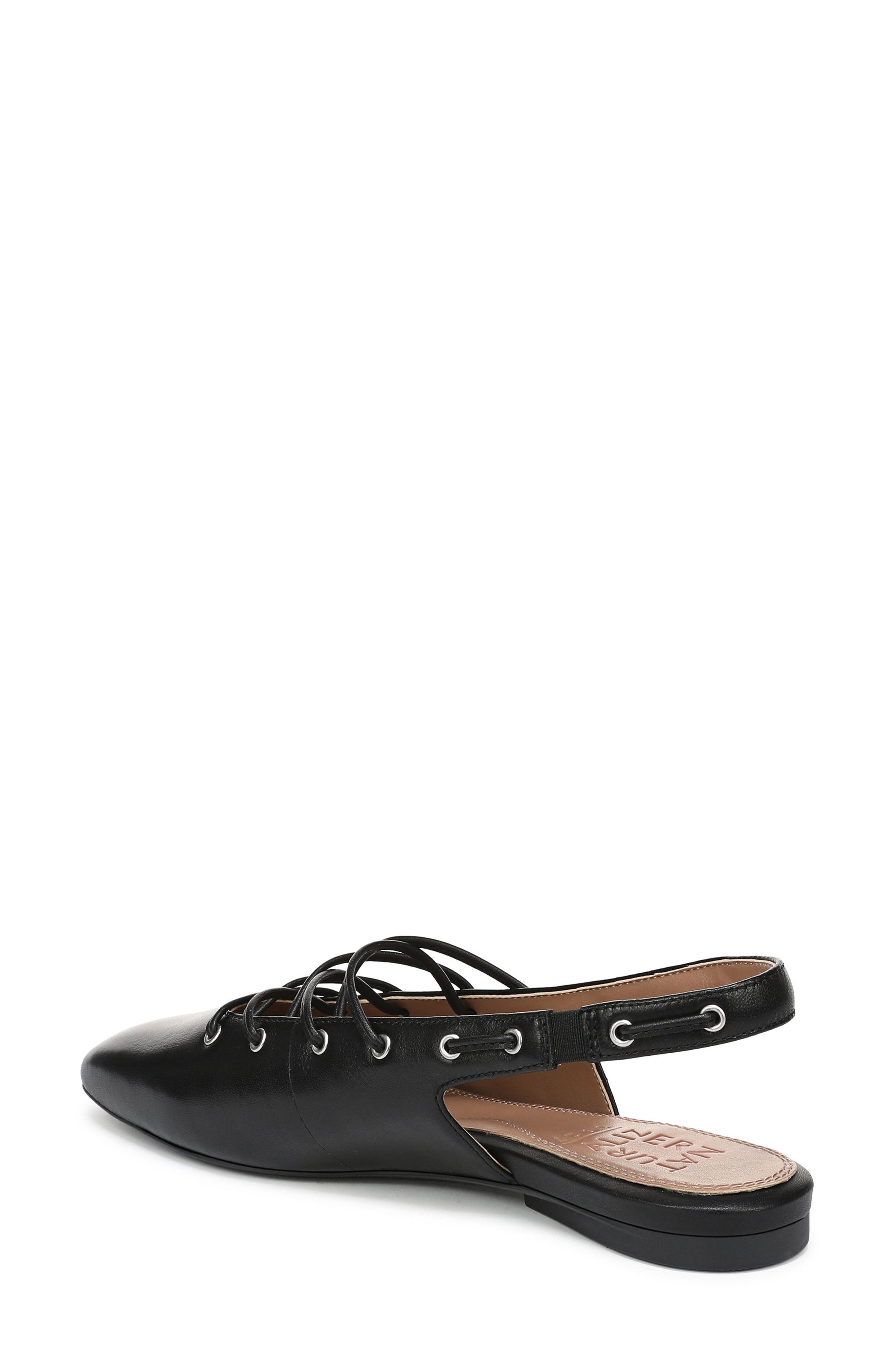 Cove Slingback Flat, Alternate, color, BLACK LEATHER