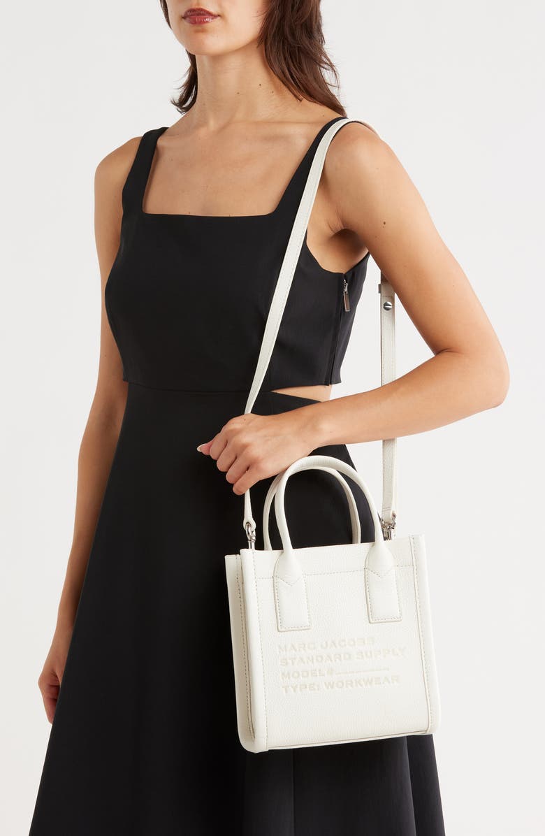 Marc Jacobs Small Leather Standard Supply Tote, Alternate, color, Cotton