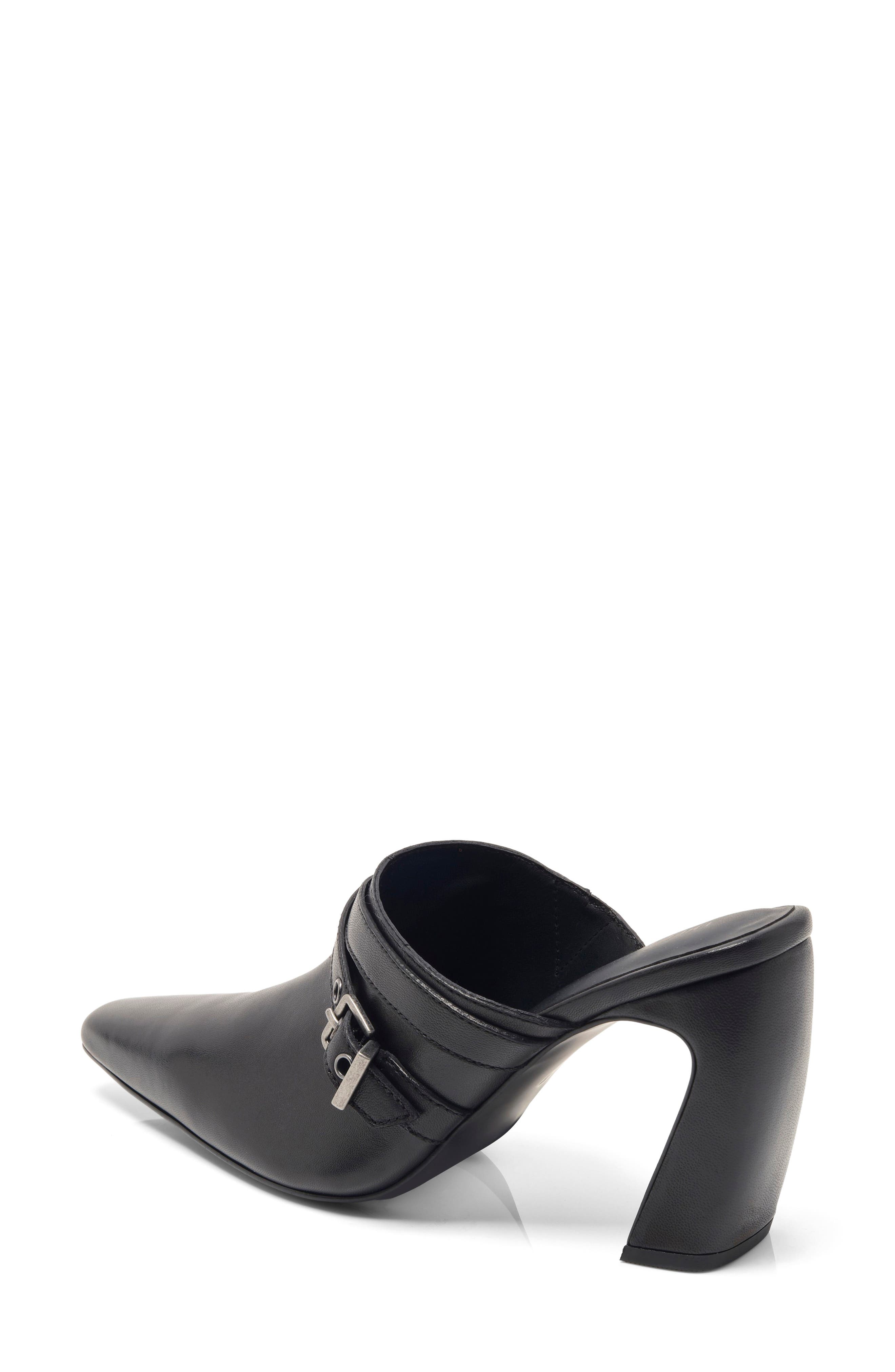 Free People Date Night Mule, Alternate, color, Black Leather