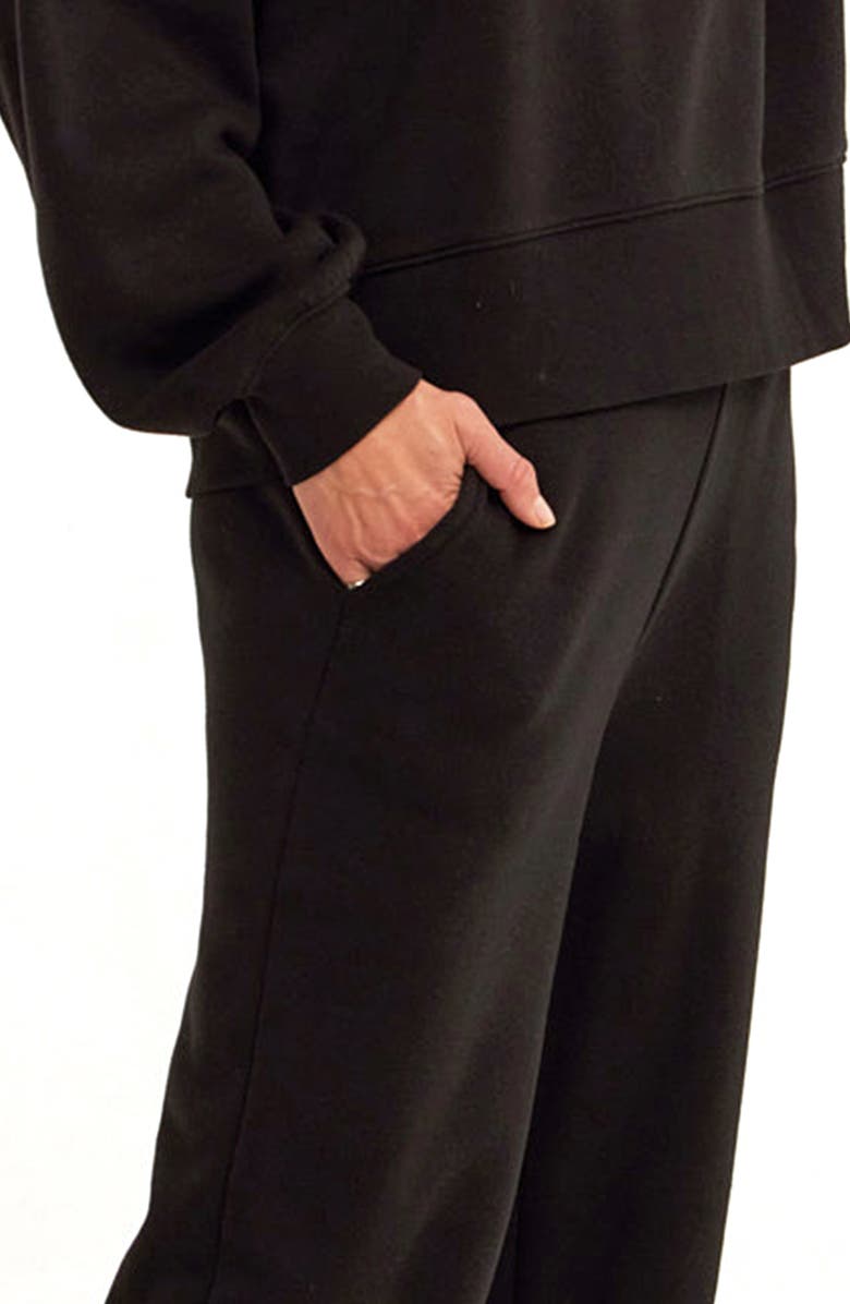 Threads 4 Thought Jayla Fleece Sweatpants, Alternate, color, Black