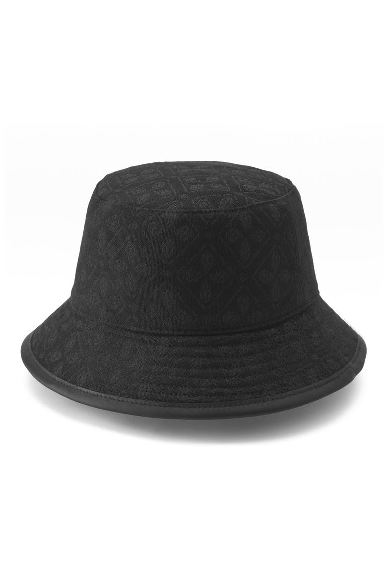 Nova Jacquard Bucket Hat, Main, color, JACQUARD BLACK/ BLACK