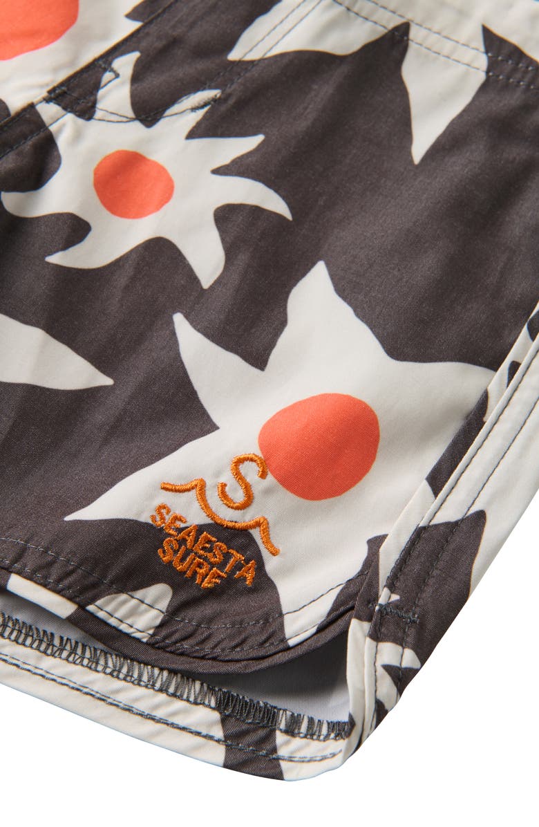 SEAESTA SURF Kids' Sun Daze Charcoal Board Shorts, Alternate, color,