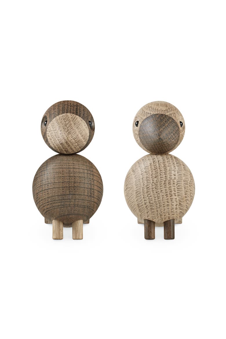 Kay Bojesen Lovebirds, Alternate, color, Oak/Smoked Oak