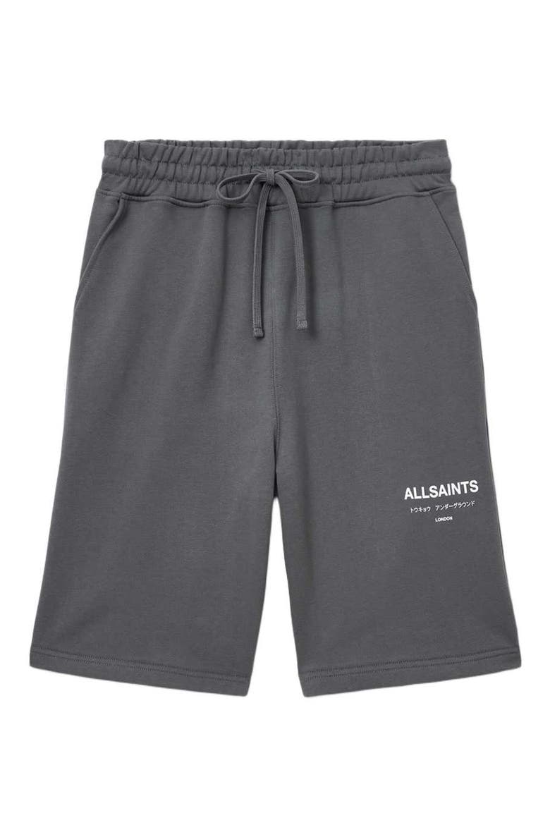 Underground Relaxed Fit Organic Cotton Sweat Shorts, Alternate, color, DARK STEEL BLUE