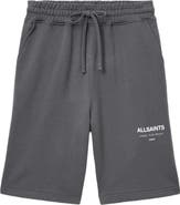 AllSaints Underground Relaxed Fit Organic Cotton Sweat Shorts