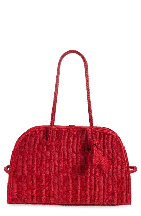 Le Turismo Raffia Bowling Bag
