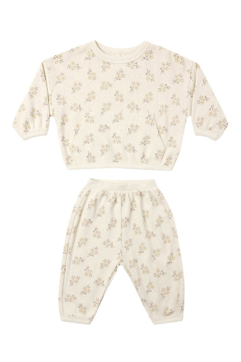 Kids' Waffle Slouch Set, Main, color, NATURAL