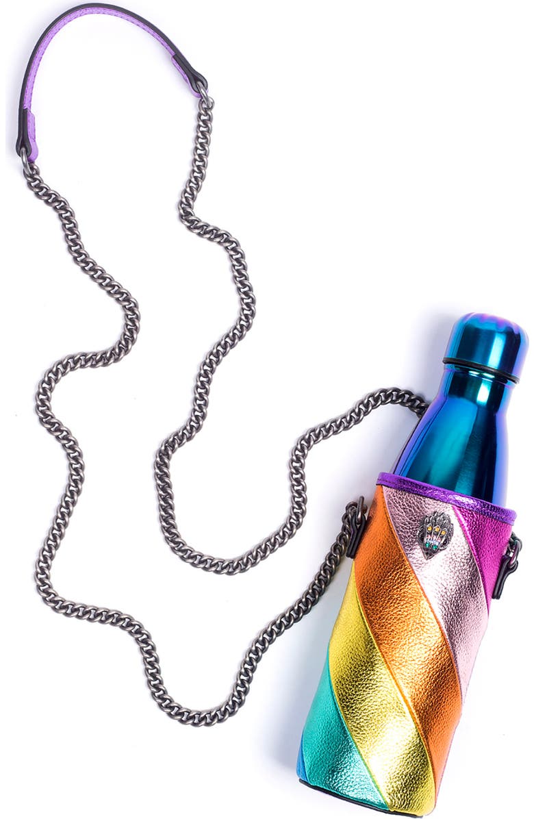 Kurt Geiger London Rainbow Shop The Quench Rainbow Water Bottle & Holder, Alternate, color,