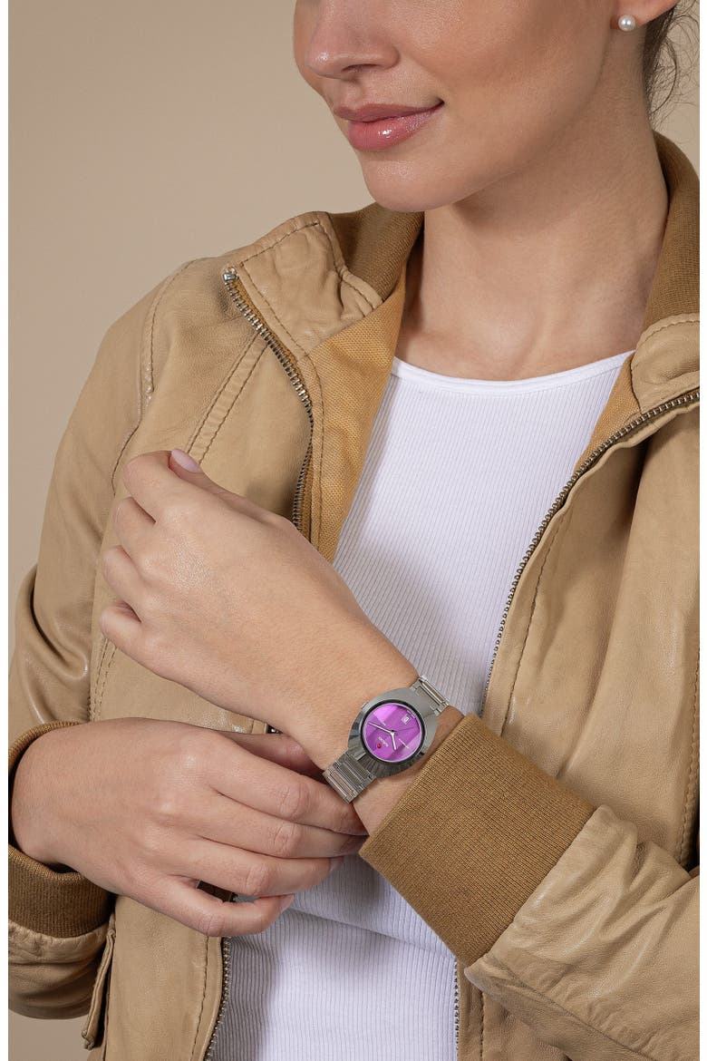 DiaStar Original Automatic Bracelet Watch, 30mm, Alternate, color, PINK