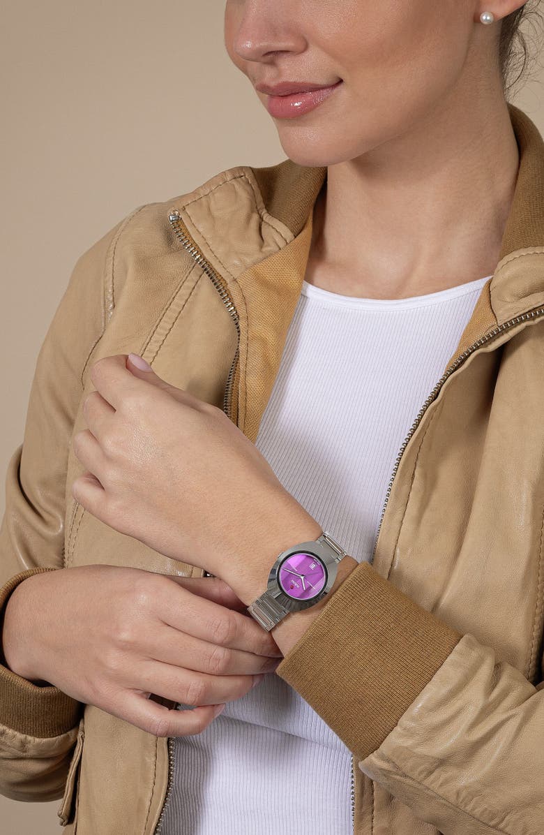 RADO DiaStar Original Automatic Bracelet Watch, 30mm, Alternate, color, Pink