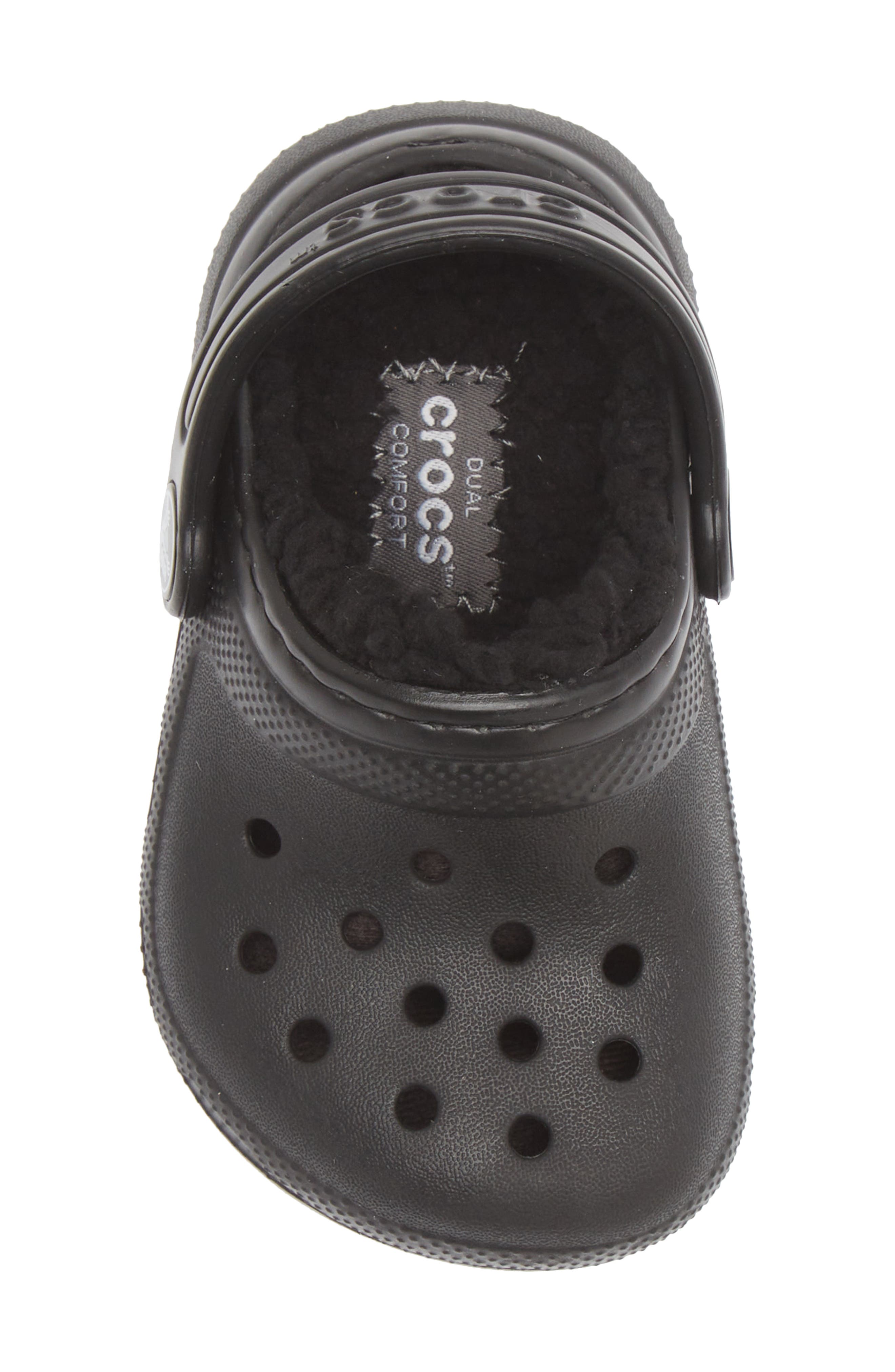 CROCS Kids' Classic Lined Clog, Alternate, color, Black/ Black