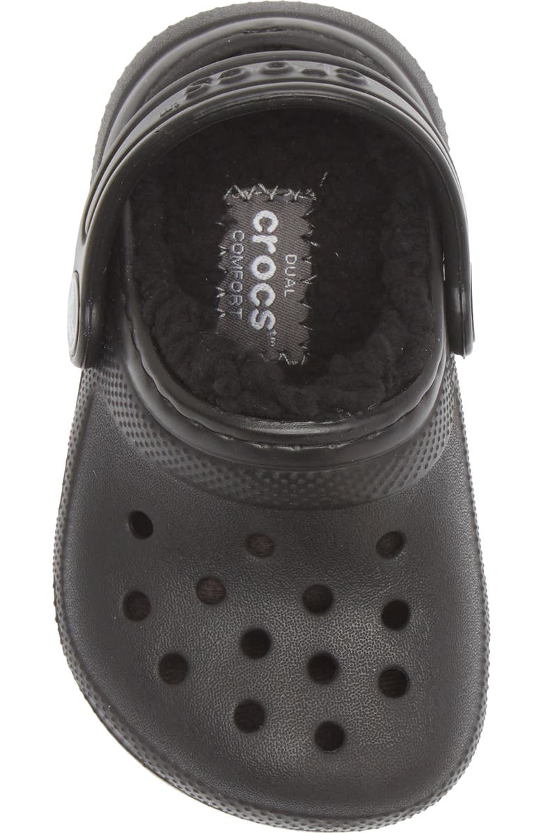 CROCS Kids' Classic Lined Clog, Alternate, color, Black/ Black